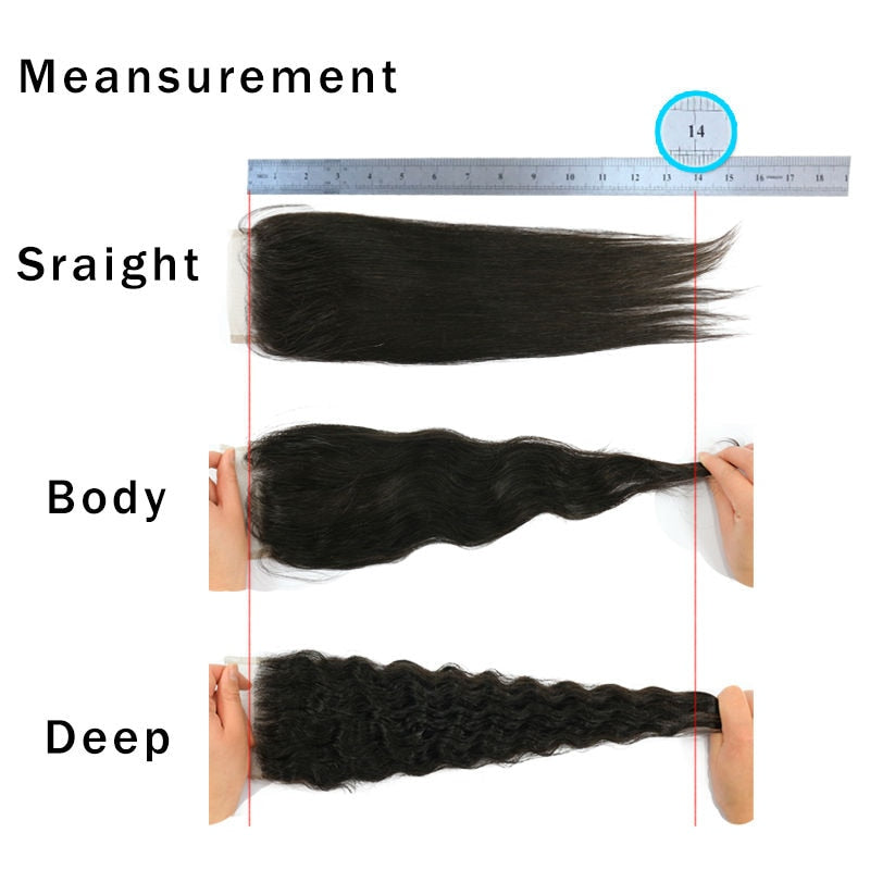 Lace Closure Human Hair Wigs Pre Plucked Deep Wave 4x4 Closure & 13x4 Frontal Human Hair Wigs