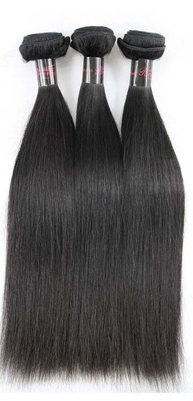 Indian Virgin Hair Straight Human Hair 3 Bundles  Unprocessed Hair Extensions Double Weft