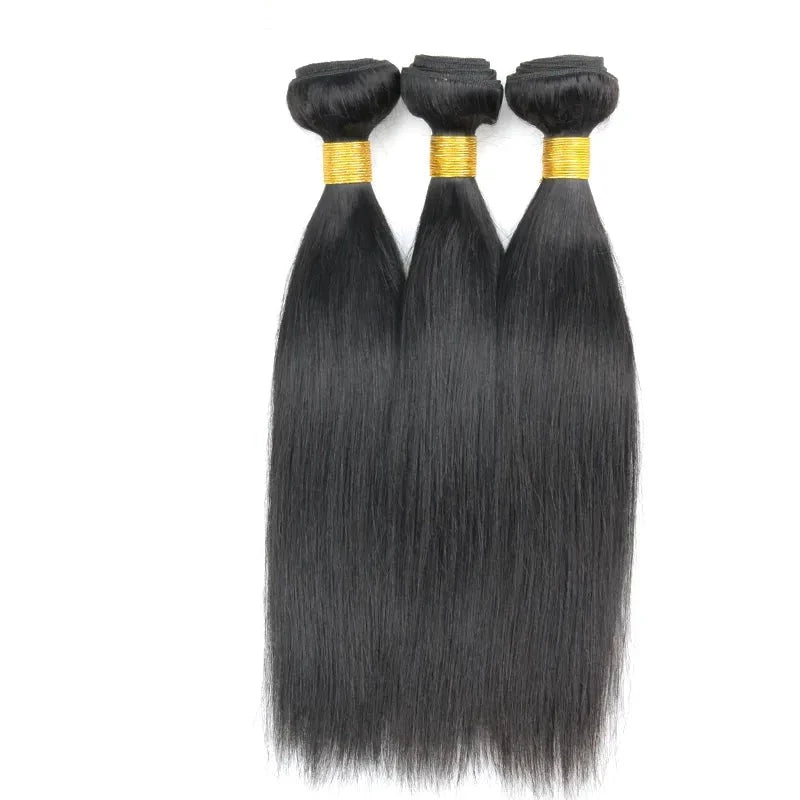 Fast Shipping 3-4 Days Straight 3 Bundles Deal Human Hair Natural Black Color 10-28 inch Remy Brazilian Weave Human Hair