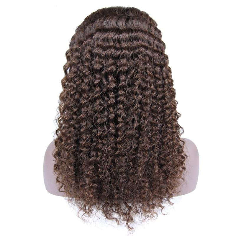 30inch Curly Human Hair Wigs With Headband Scarf Brazilian Virgin Hair Wigs