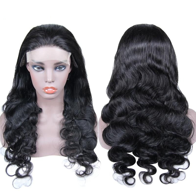HD Transparent 5x5 Lace Closure Wigs Straight Pre Plucked With Baby Hair