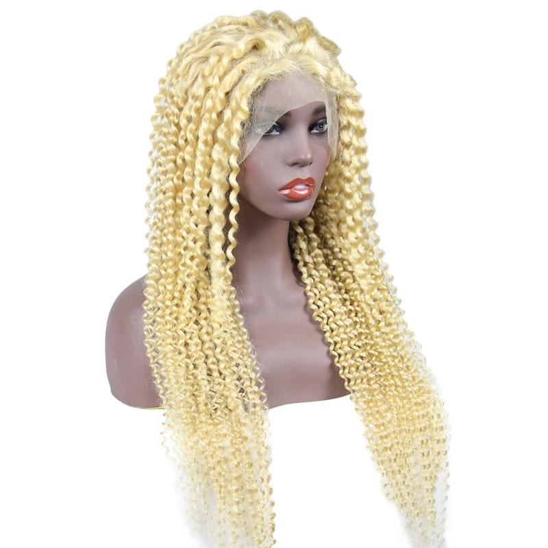 Honey Blonde Deep Wave Wig Human Hair 13x4 Lace Front Wigs Pre-Plucked Hair Lace Frontal Wig