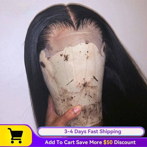 5x5 HD Lace Closure Wigs Straight Lace Frontal Human Hair Wigs 180% Human Hair Transprant Lace Wig For Women Human Hair