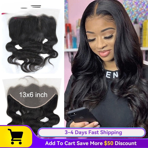 Fast Shipping 3-4Days Peruvian Virgin Hiar Body Wave 13x6 HD Transparent Lace Frontal Small Knot And Natural Hairline PrePlucked